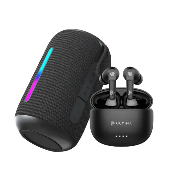Ultima Lifestyle Combo: Marvel Speaker + Atom 520 Pro Earbuds